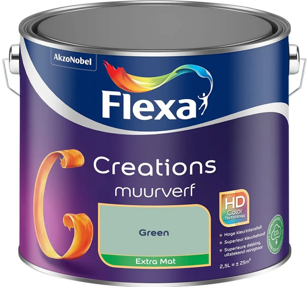 Flexa Creations Muurverf Extra Mat Green 2,5L