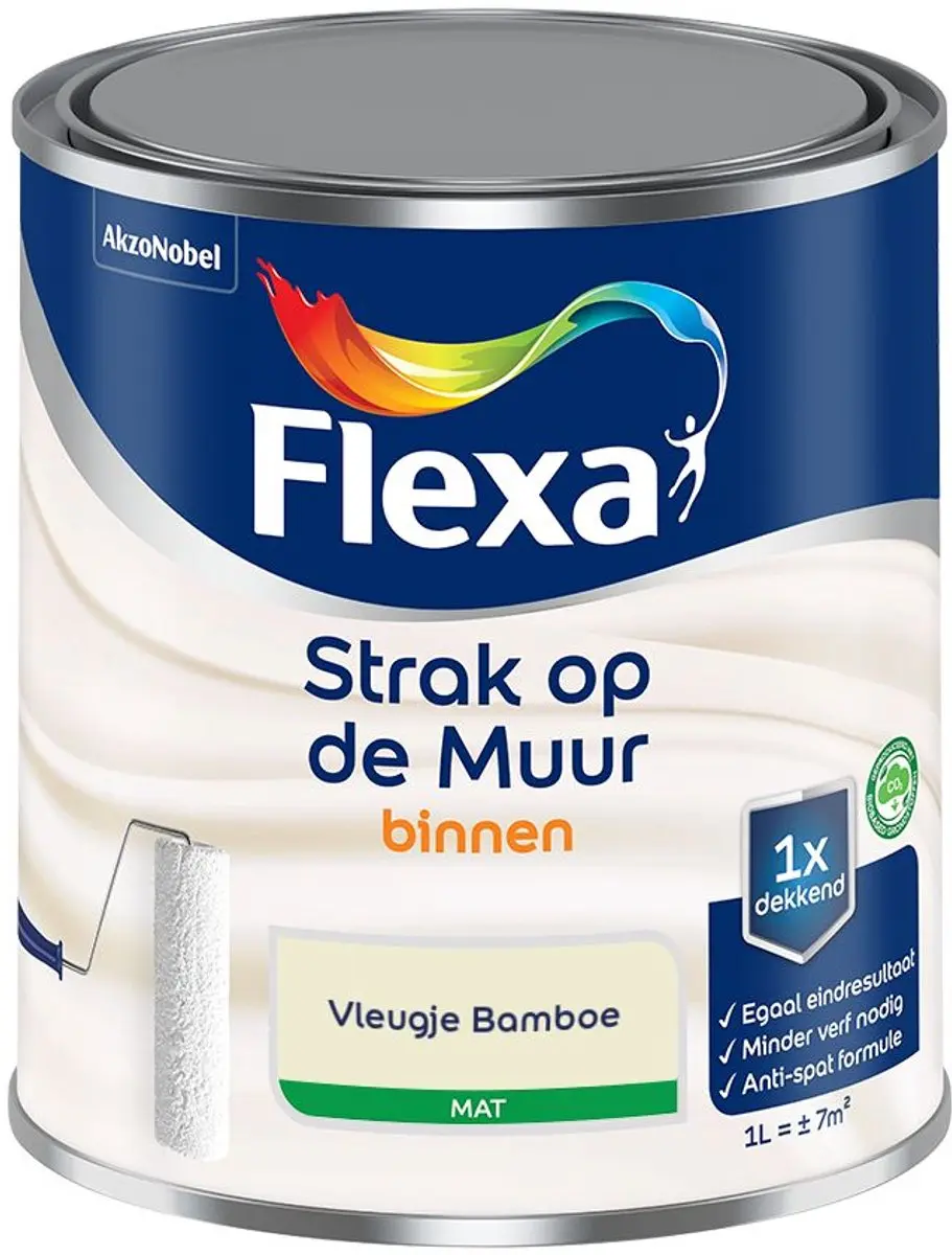 Flexa Strak Op De Muur Binnenmat Mengverf Vleugje Bamboe 1L