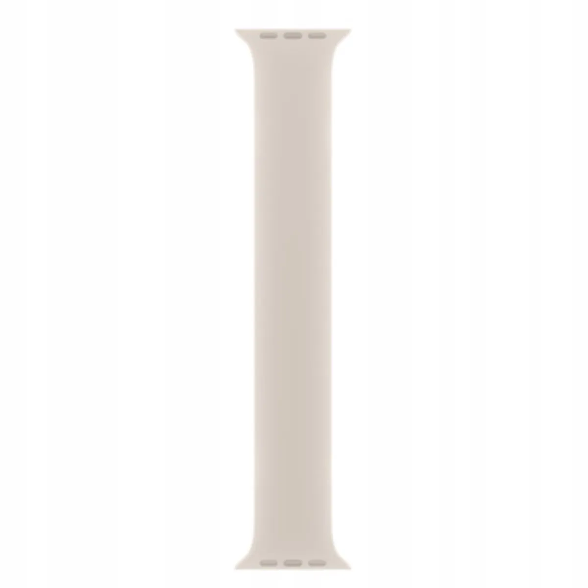 Apple Siliconen Solobandje Apple Watch - Maat 8 - Starlight