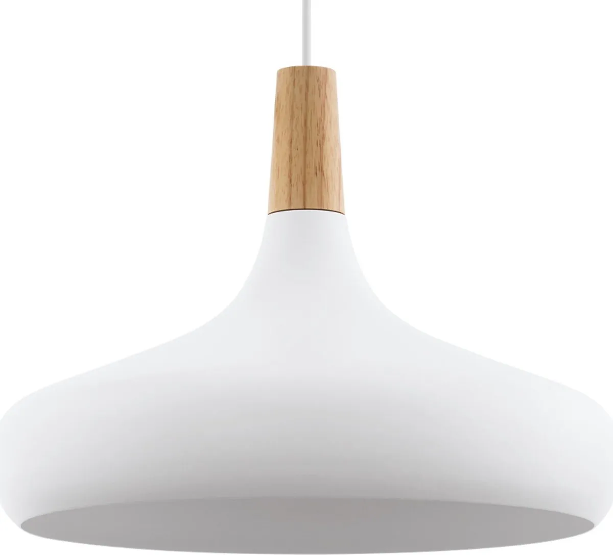 Eglo Sabinar Hanglamp E27 - Ø40cm - Wit/Bruin