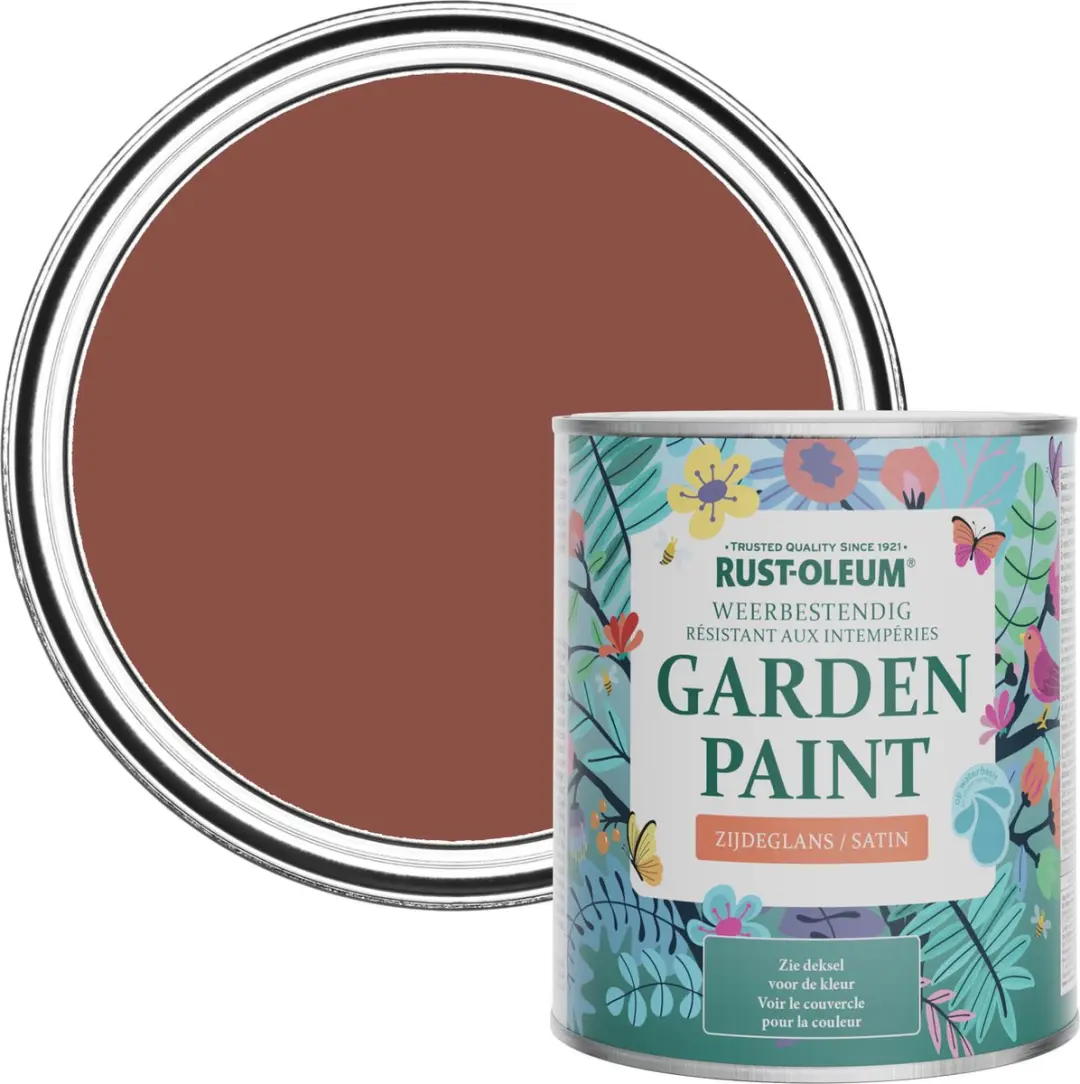 Rust-Oleum Tuinverf Baksteenrood 750ml