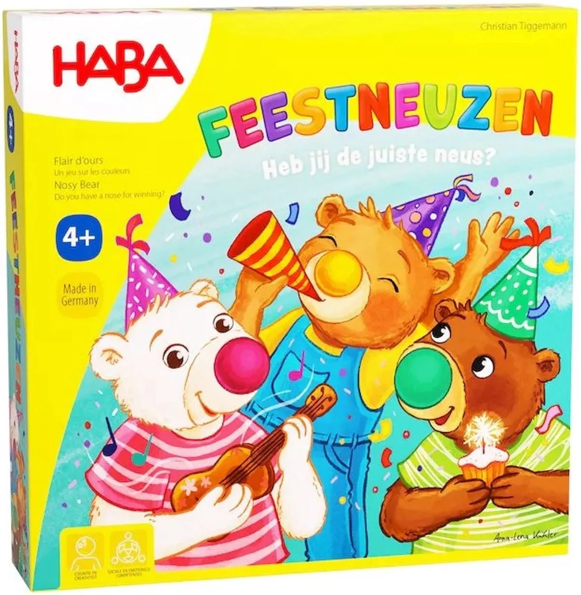 Haba Feestneuzen Familiespel 2010881003 - 2-4 Spelers