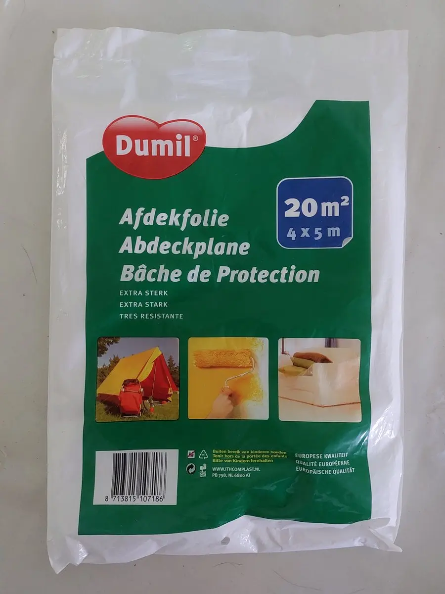 Dumil Afdekfolie 4x5m Transparant