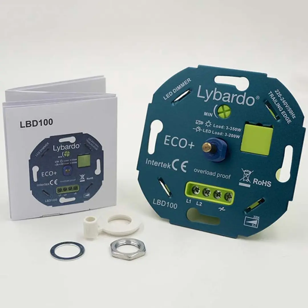 Lybardo GU10 LED 10 Stuks + Dimmer 3-200W - Warmwit