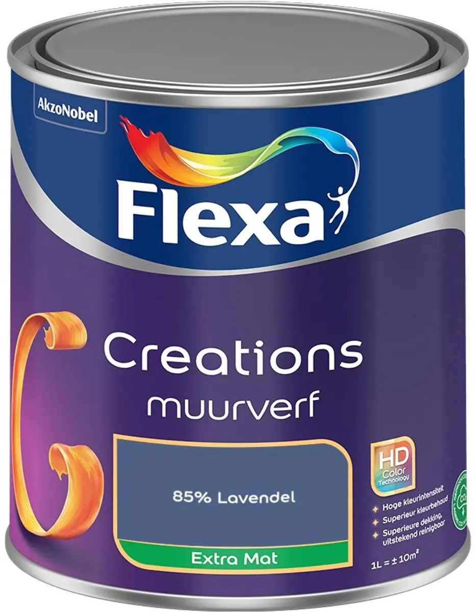 Flexa Creations Muurverf Extra Mat 85% Lavendel 1L