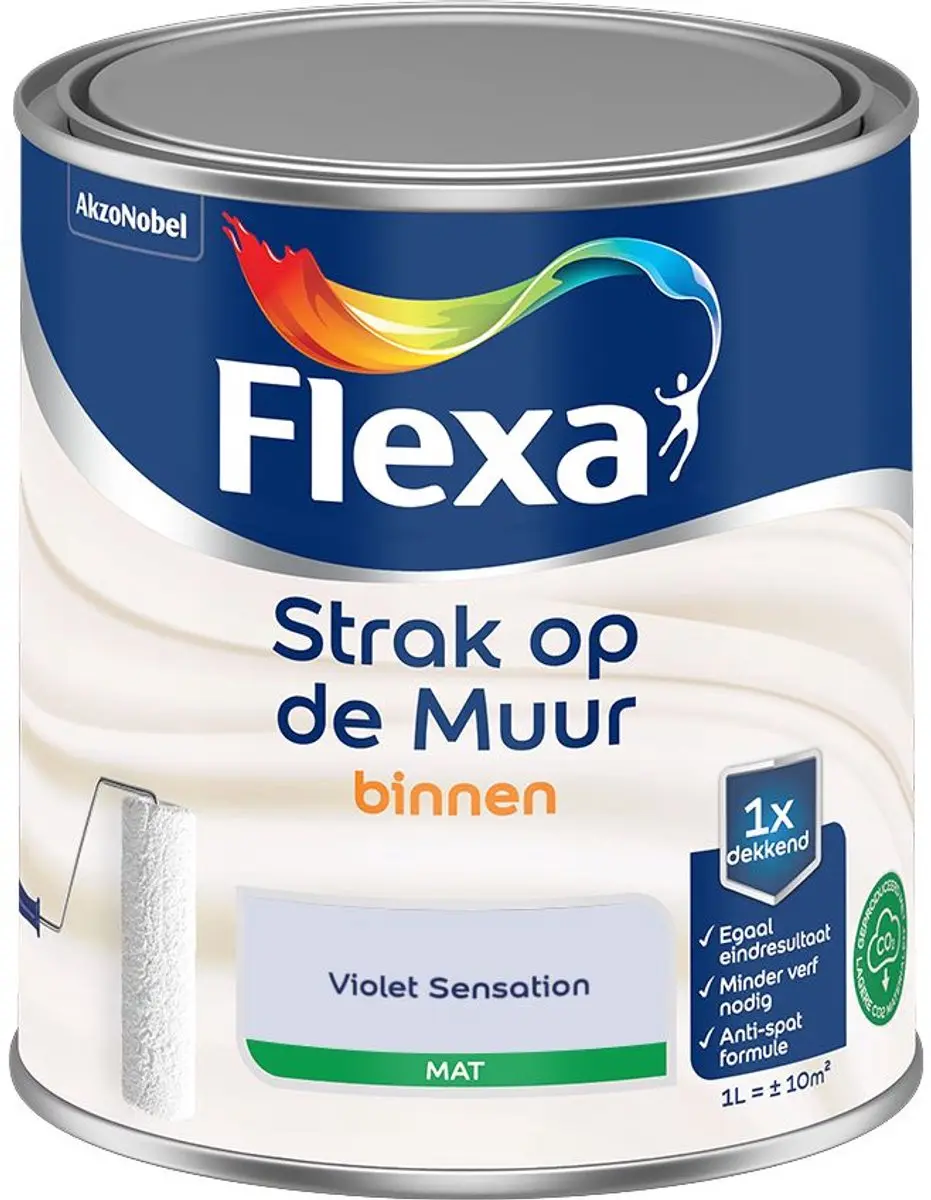 Flexa Strak Op De Muur Violet Sensation Mengverf 1L