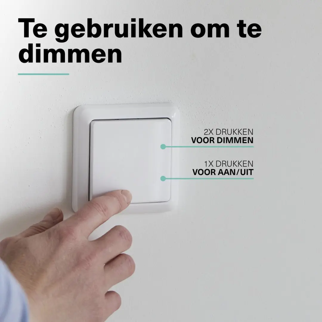 KlikAanKlikUit AWST-8900 Opbouwschakelaar - Wit
