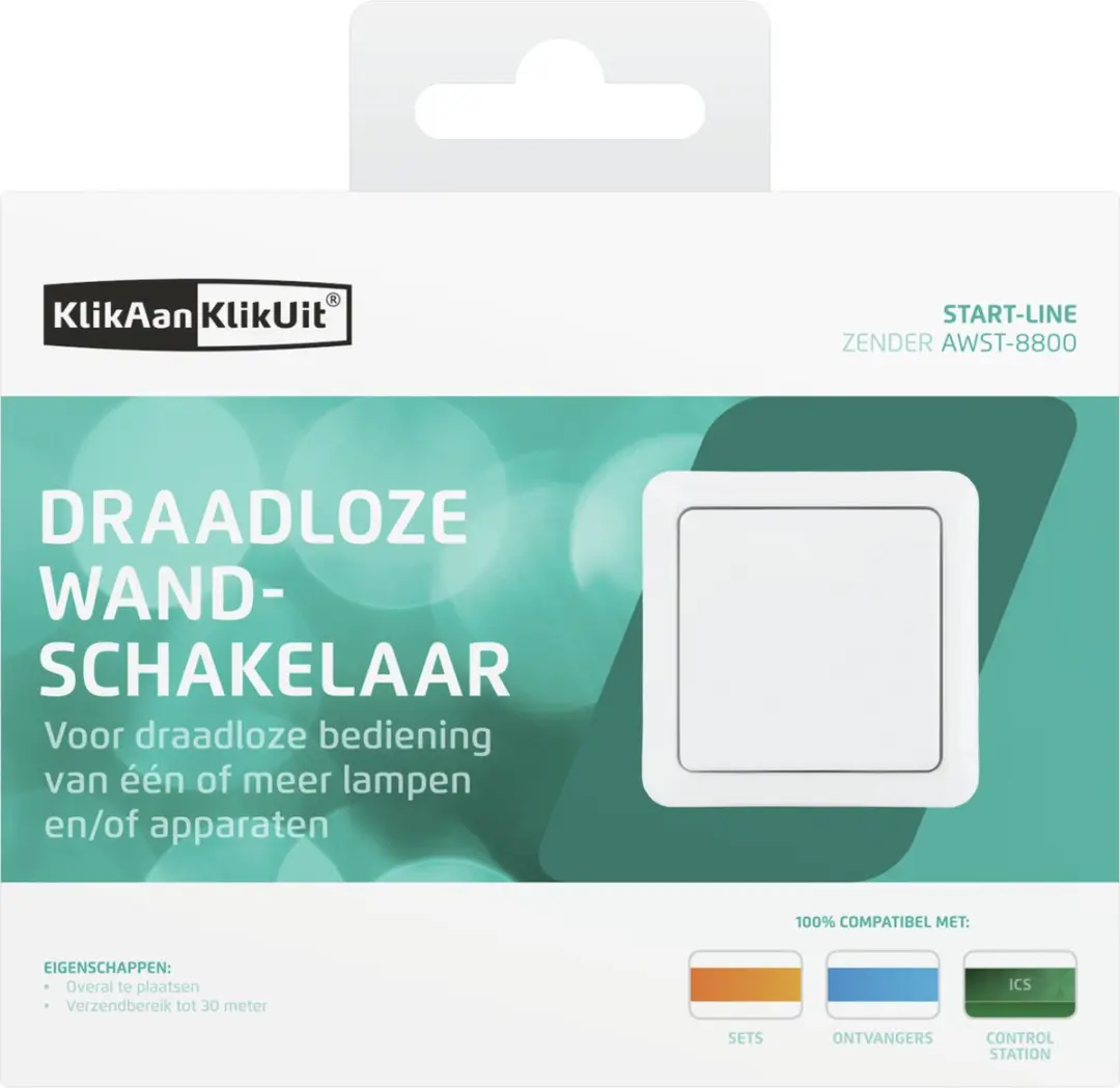 KlikAanKlikUit AWST-8900 Opbouwschakelaar - Wit - afbeelding 6 van 6