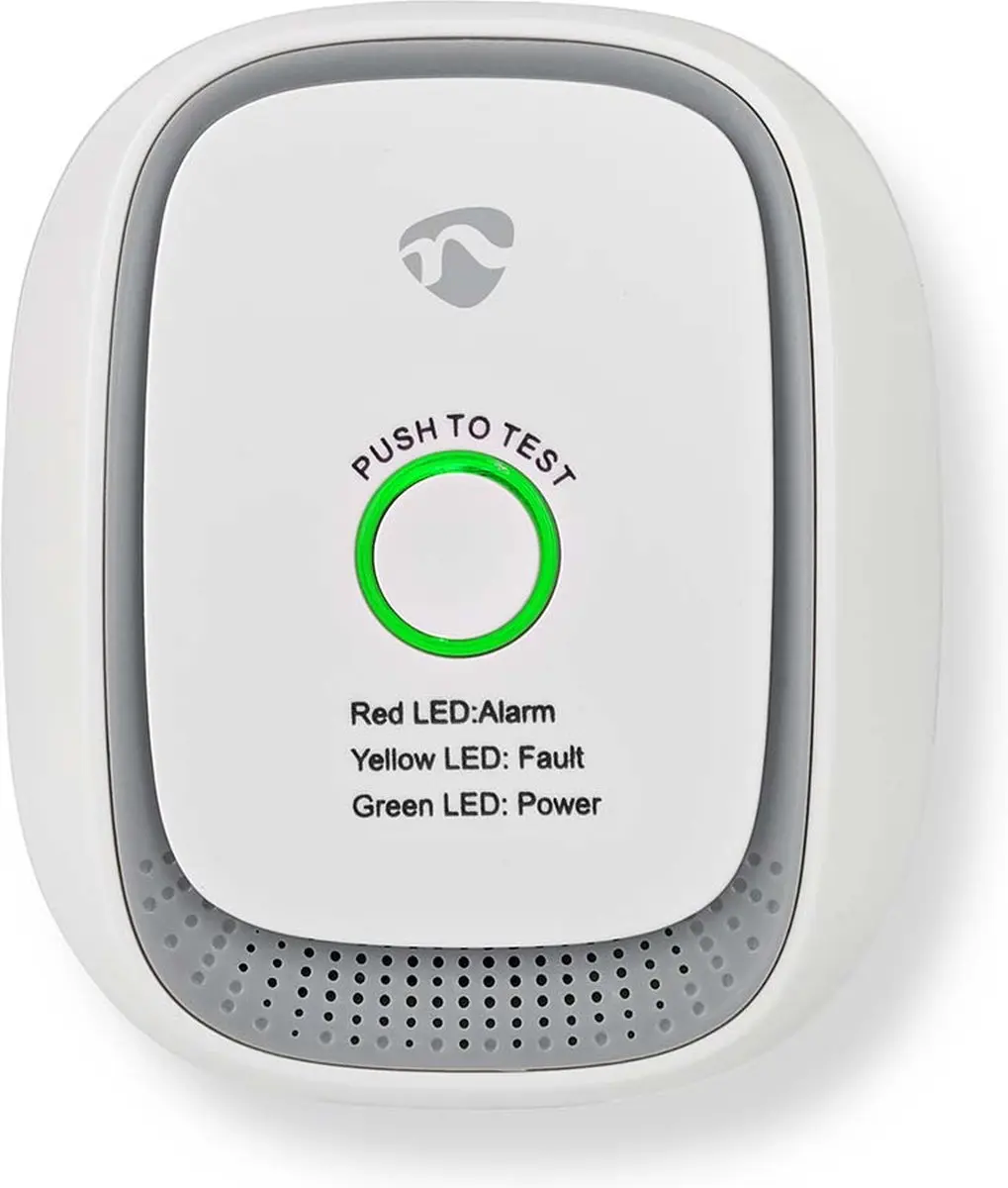 Nedis SmartLife Gasmelder Methaan - 75dB - Wit