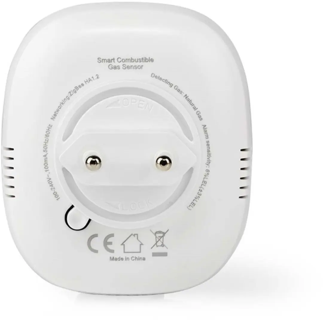 Nedis SmartLife Gasmelder Methaan - 75dB - Wit