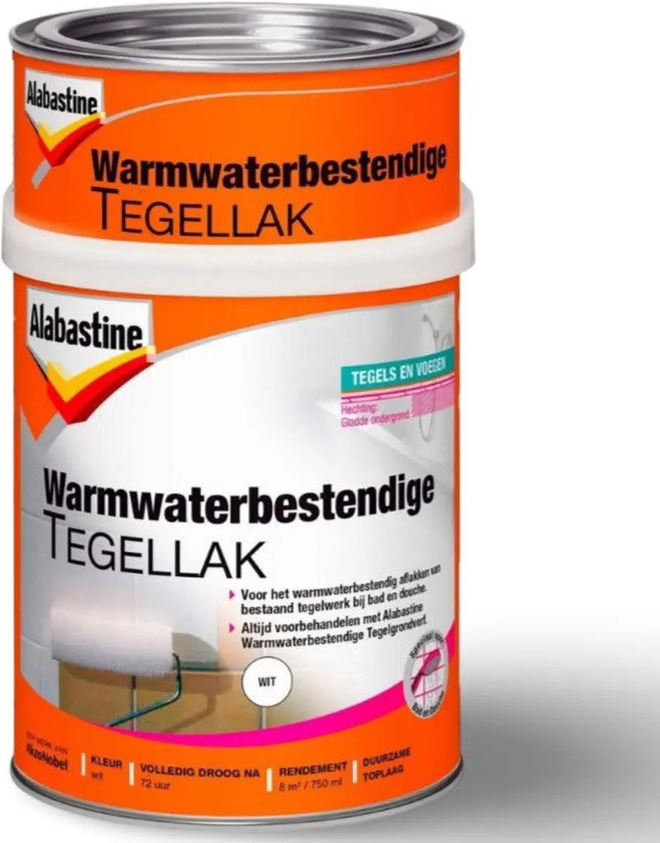 Alabastine Warmwaterbestendige Tegellak Zandbeige 750ml