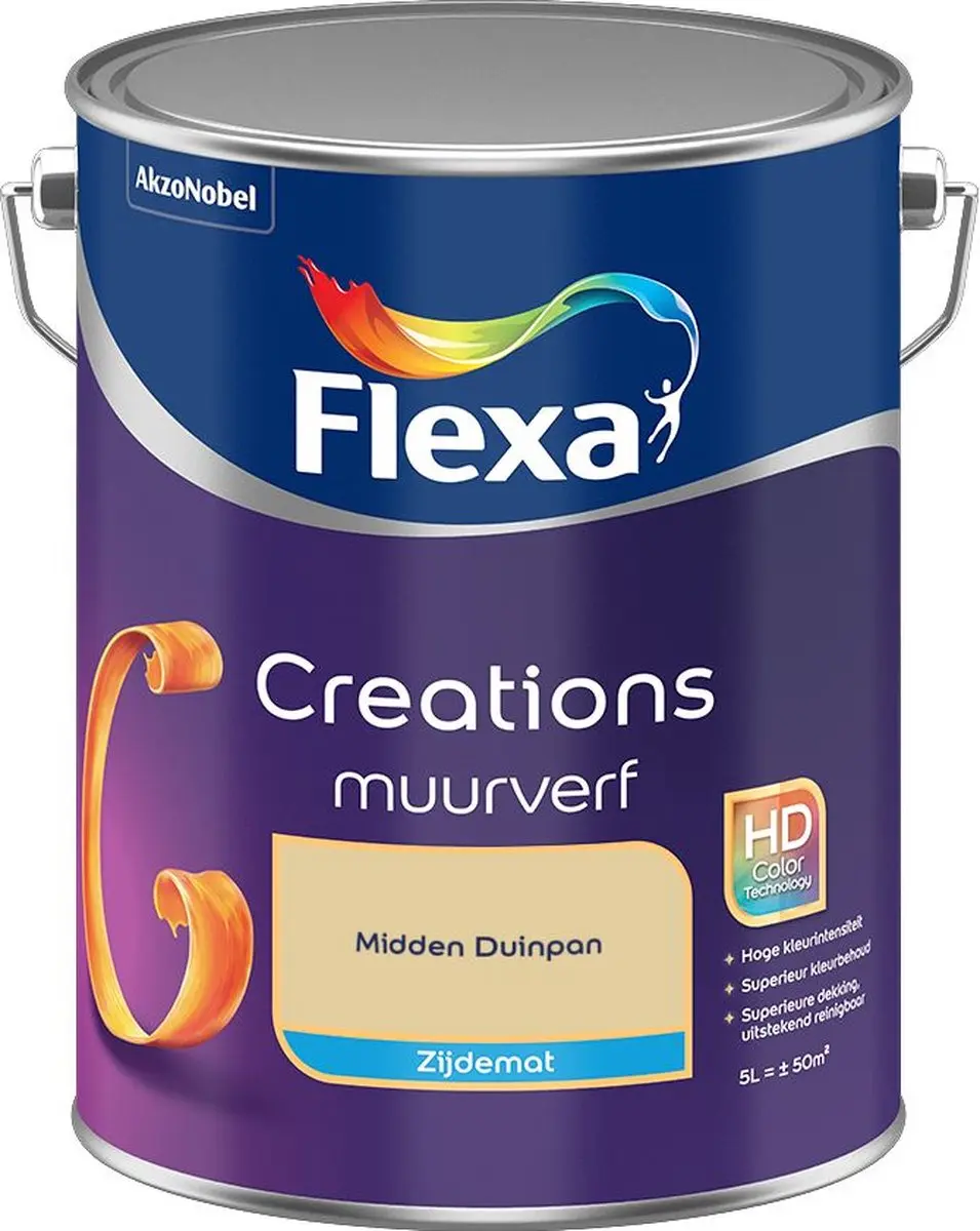 Flexa Creations Muurverf Zijdemat Midden Duinpan