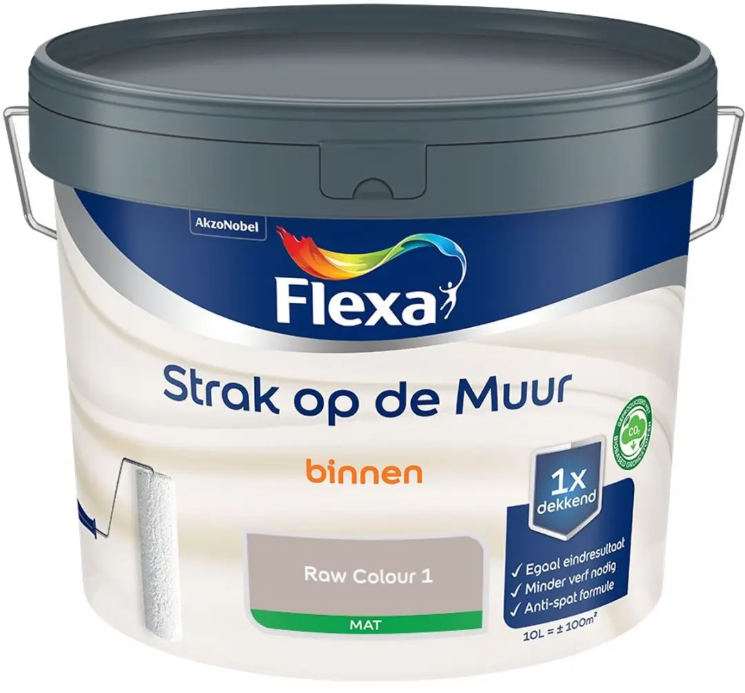 Flexa Strak Op De Muur Binnenmat Raw Colour 1 Mengverf 10L