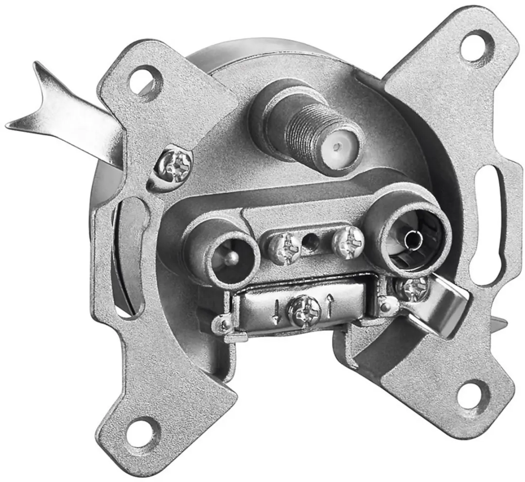 Goobay 3-Hole Aerial Through Socket