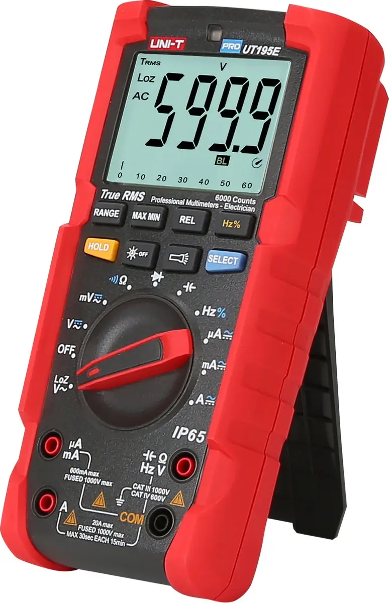 UNI-T UT195E Multimeter - True RMS - 1000V DC