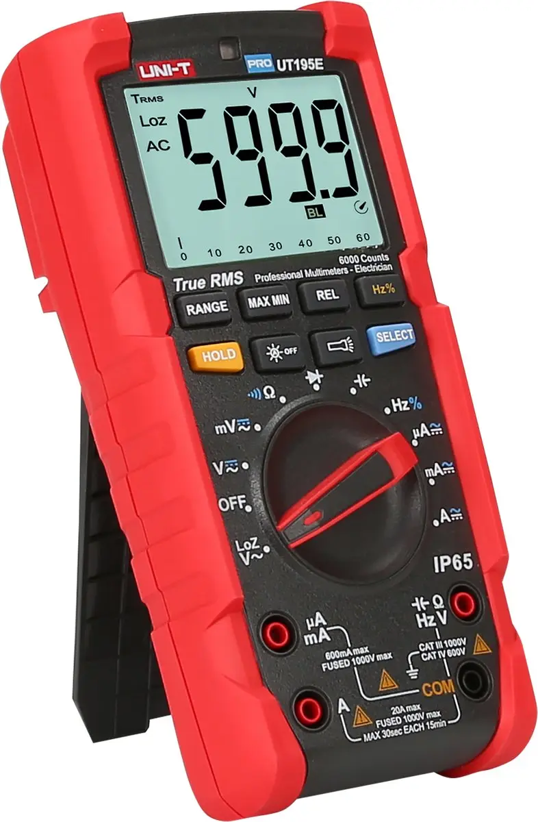 UNI-T UT195E Multimeter - True RMS - 1000V DC