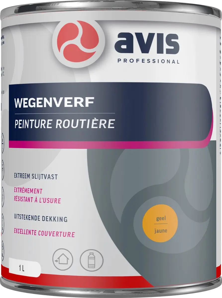 Avis Wegenverf - 1 l - Geel