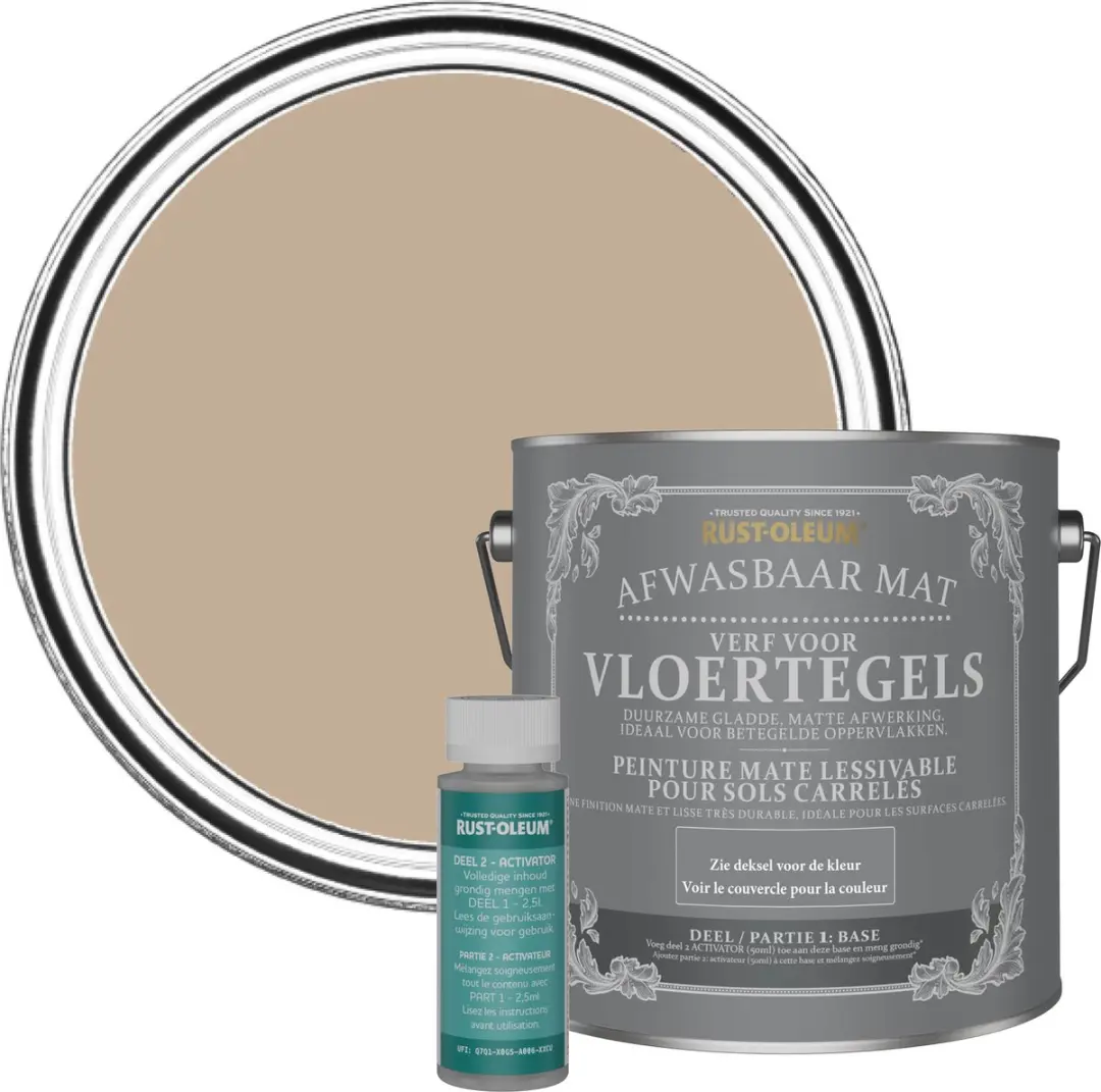 Rust-Oleum Vloertegelverf Gezouten Karamel 2,5L
