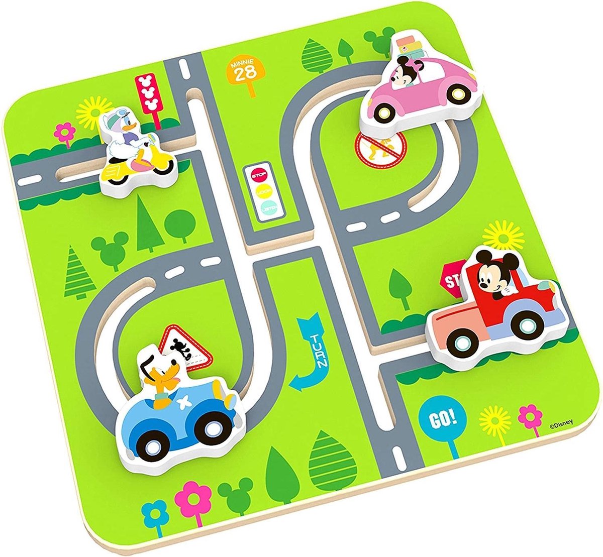 Disney Labyrint Mickey Mouse Junior 28 Cm Hout Groen