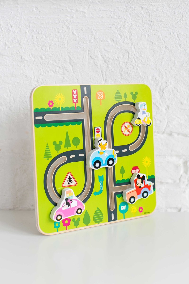 Disney Labyrint Mickey Mouse Junior 28 Cm Hout Groen