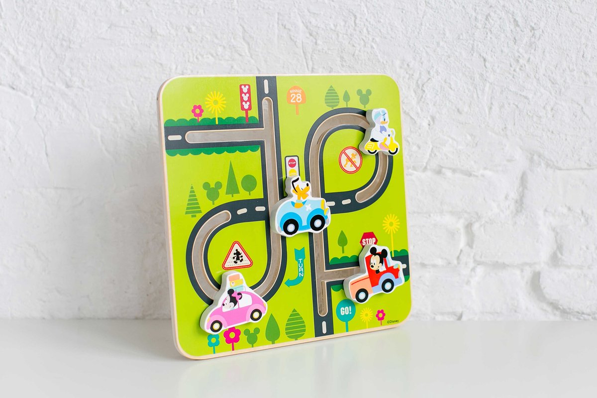 Disney Labyrint Mickey Mouse Junior 28 Cm Hout Groen