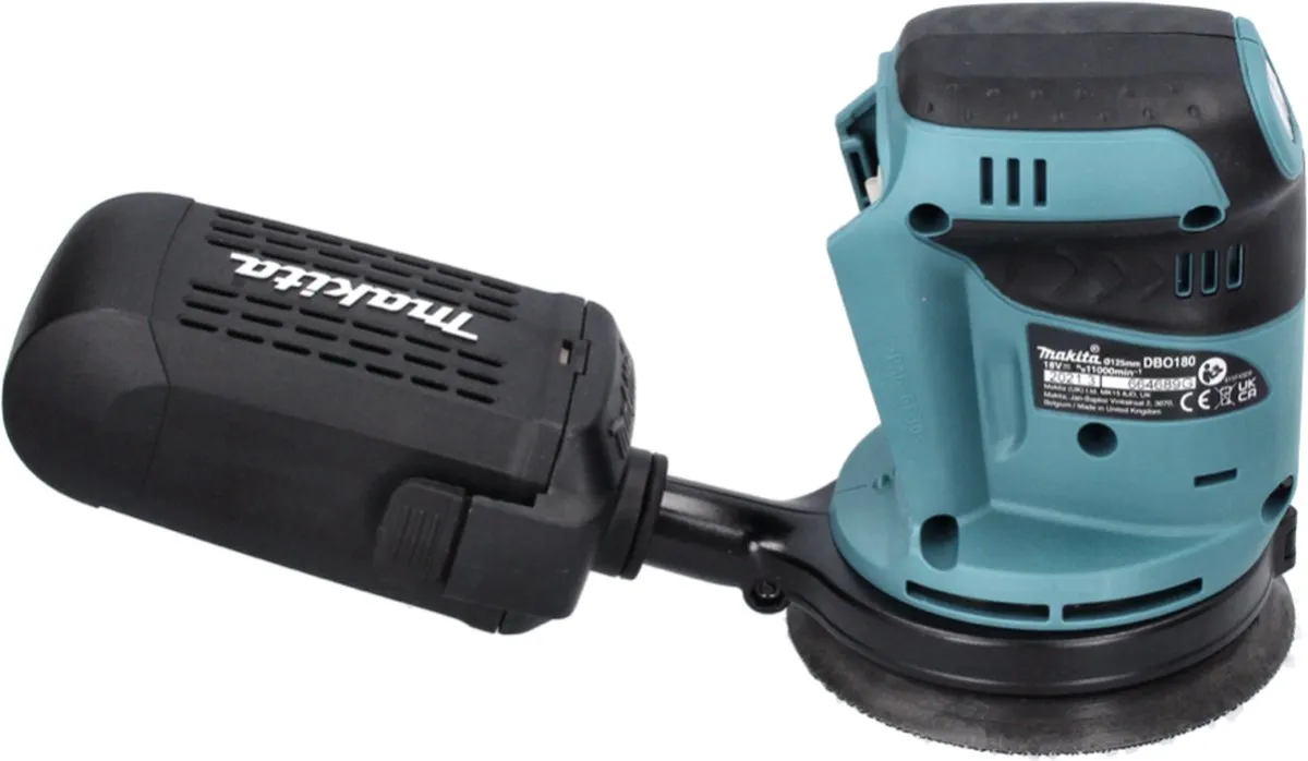 Makita DBO 180 RG Excentrische Schuurmachine 125mm - 2x 6Ah Accu + Oplader - afbeelding 4 van 5