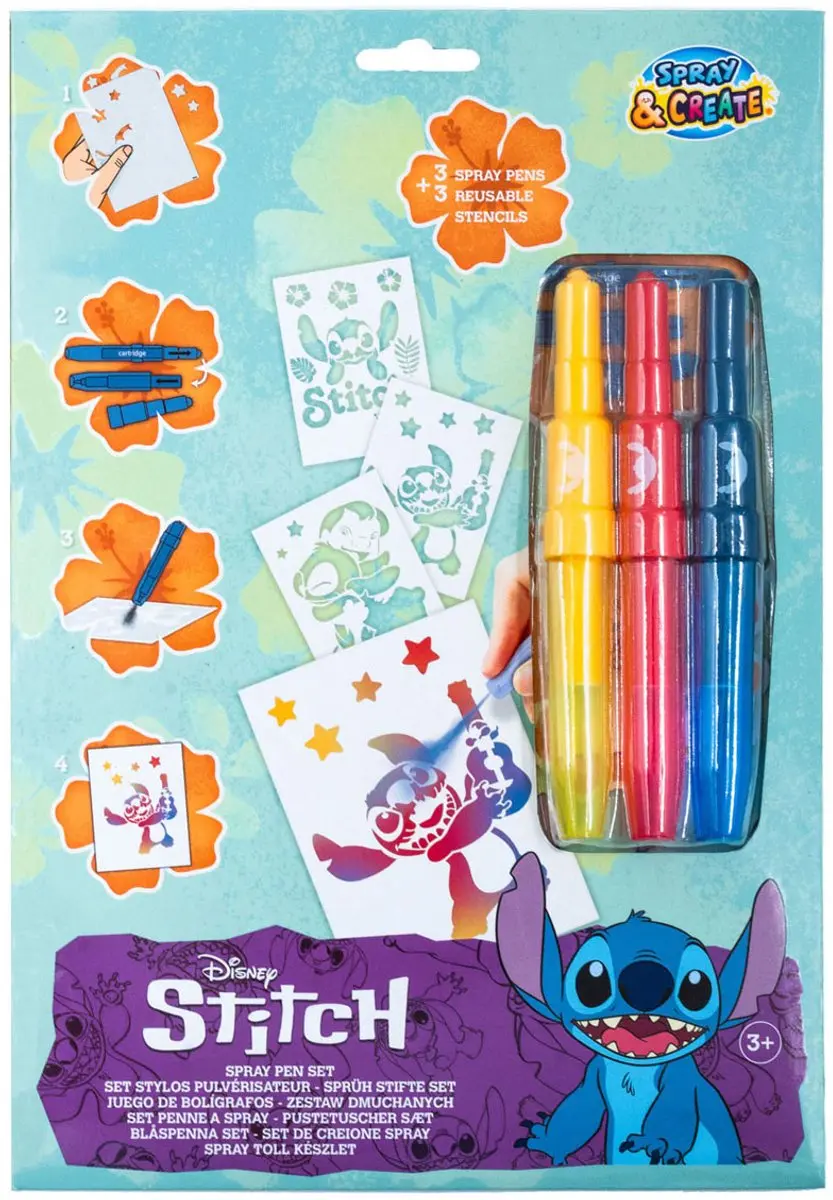 Disney Stitch Spraypen Set A4 Envelop - 3 Stuks - afbeelding 6 van 6