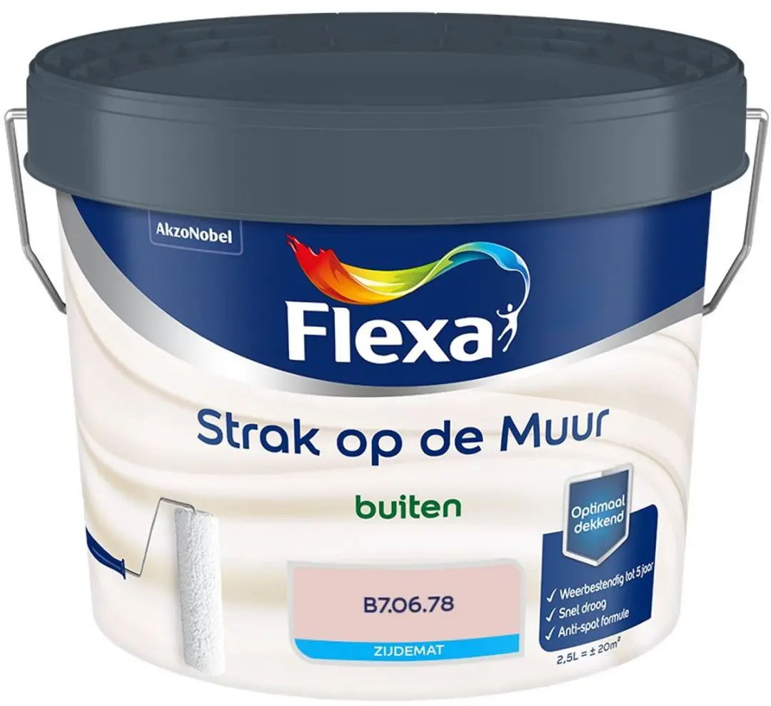 Flexa Strak Op De Muur Buiten Zijdemat Mengverf B7.06.78