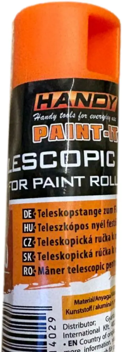 Handy Telescopische Verfroller Steel 112–200cm - Aluminium Verlengstok - Oranje