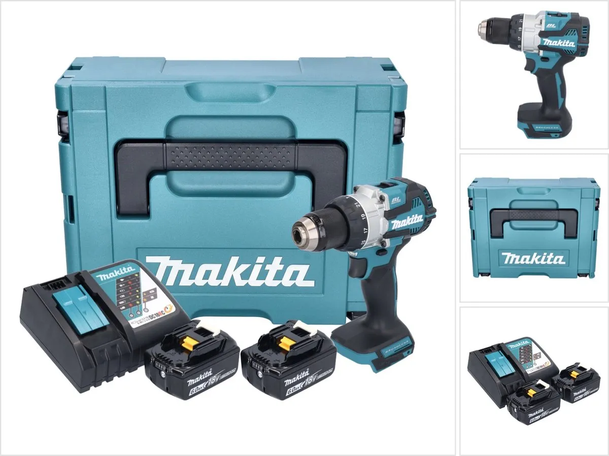 Makita DHP489RGJ Accu-klopboormachine 18V 73Nm Borstelloos