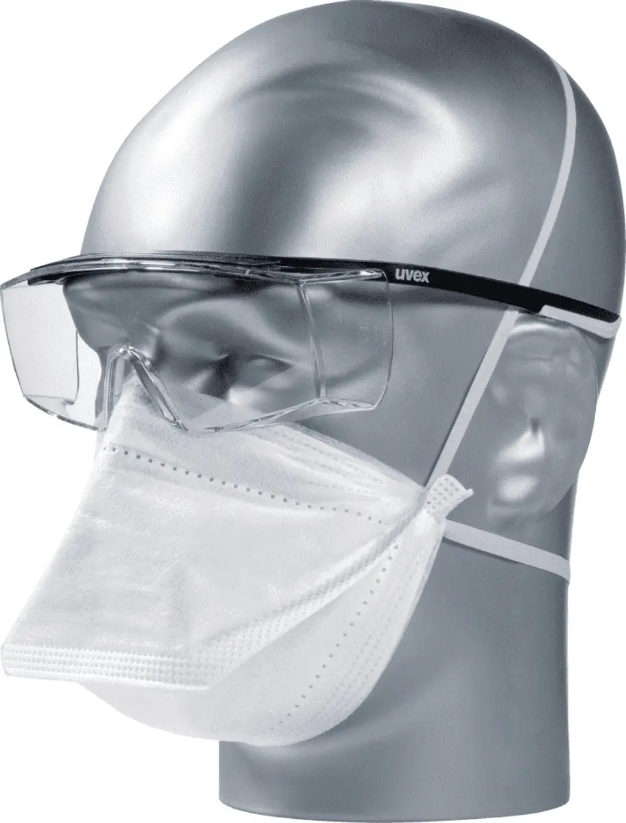 Uvex Super F OTG 9169-585 Overzetbril - Zwart/Transparant