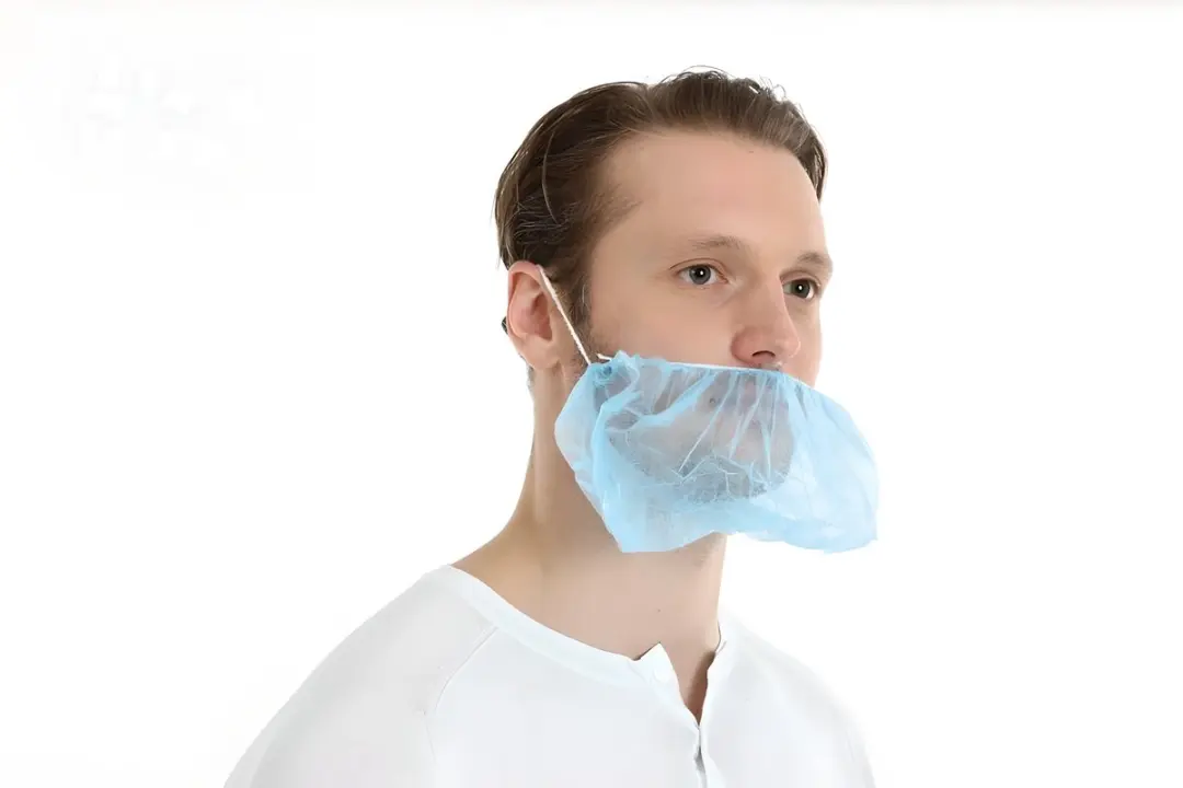 Baardmasker PP non woven blauw