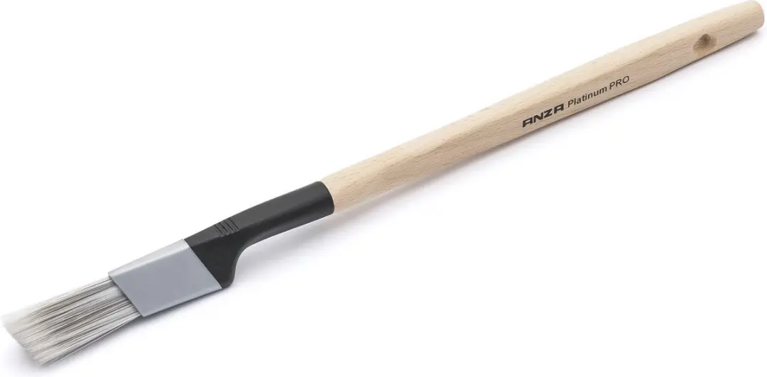 Anza Precisie Kwast 20mm - Grijs/Wit/Hout