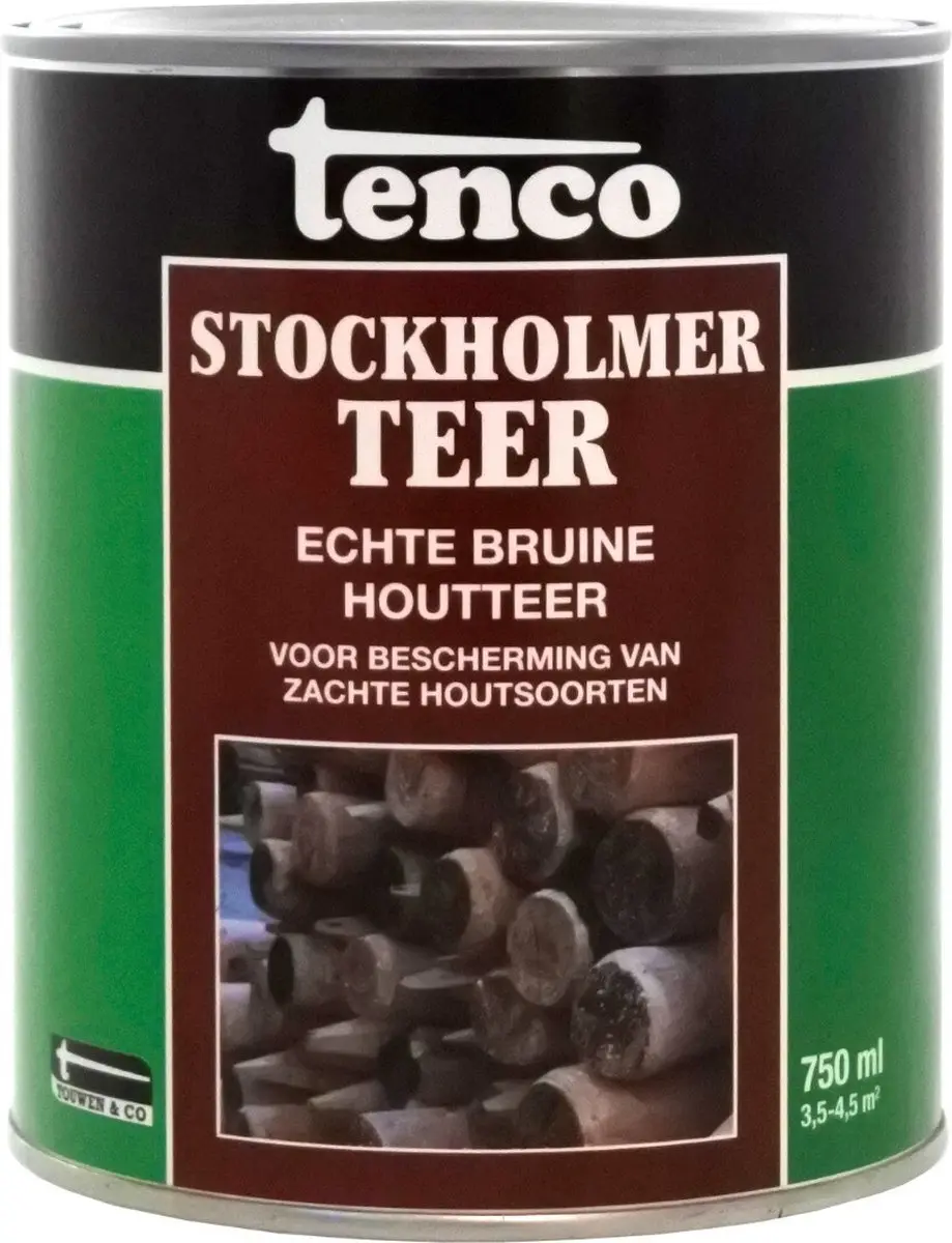 Tenco Stockholmer Teer 750ml - Hout