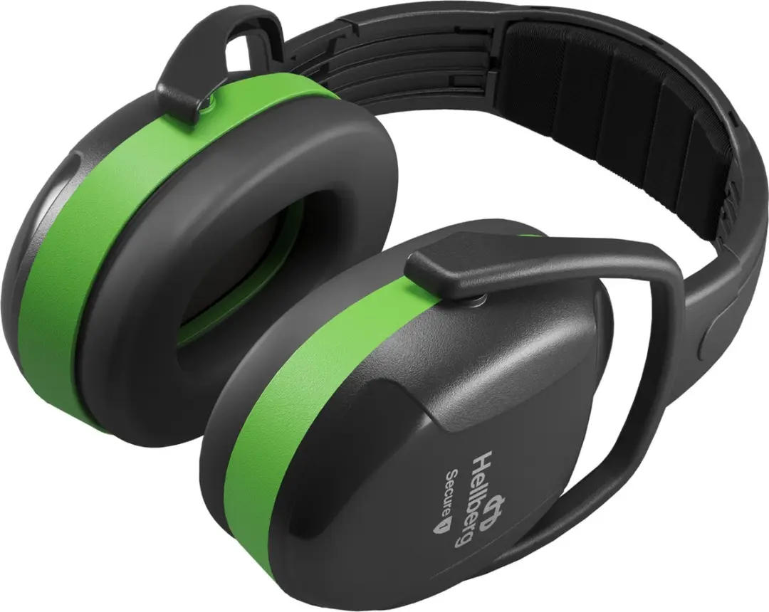 Hellberg Safety Secure 1 Gehoorbescherming - 24dB - Zwart/Groen
