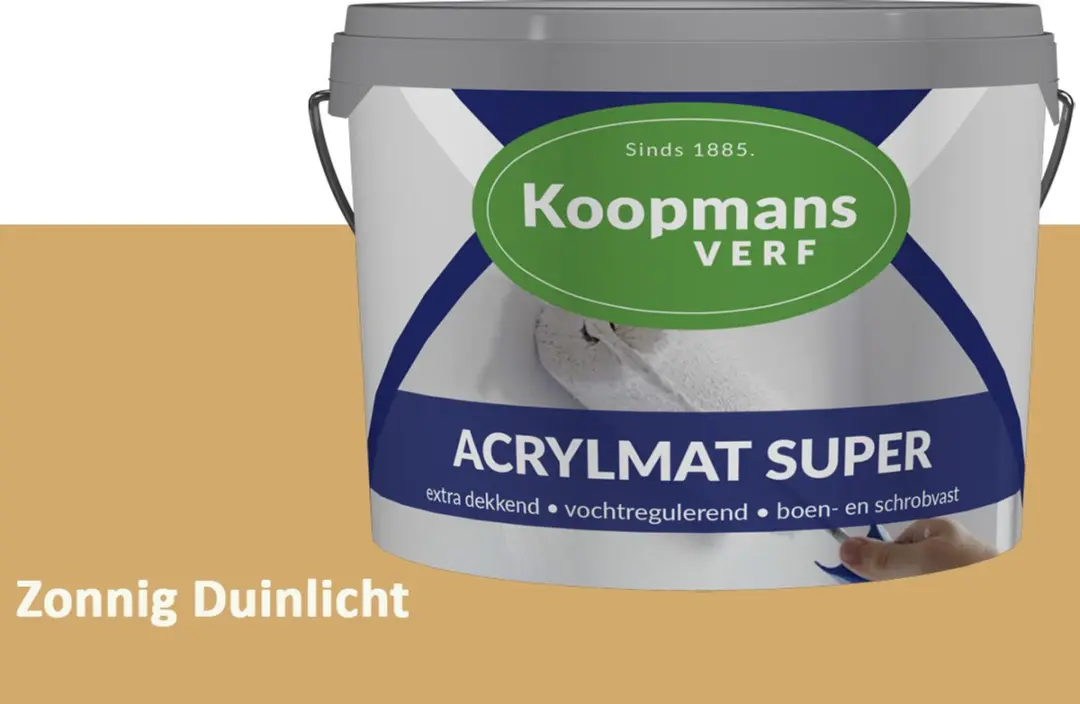 Koopmans Acrylmat Super Matte Muurverf 1L - Zonnig Duinlicht