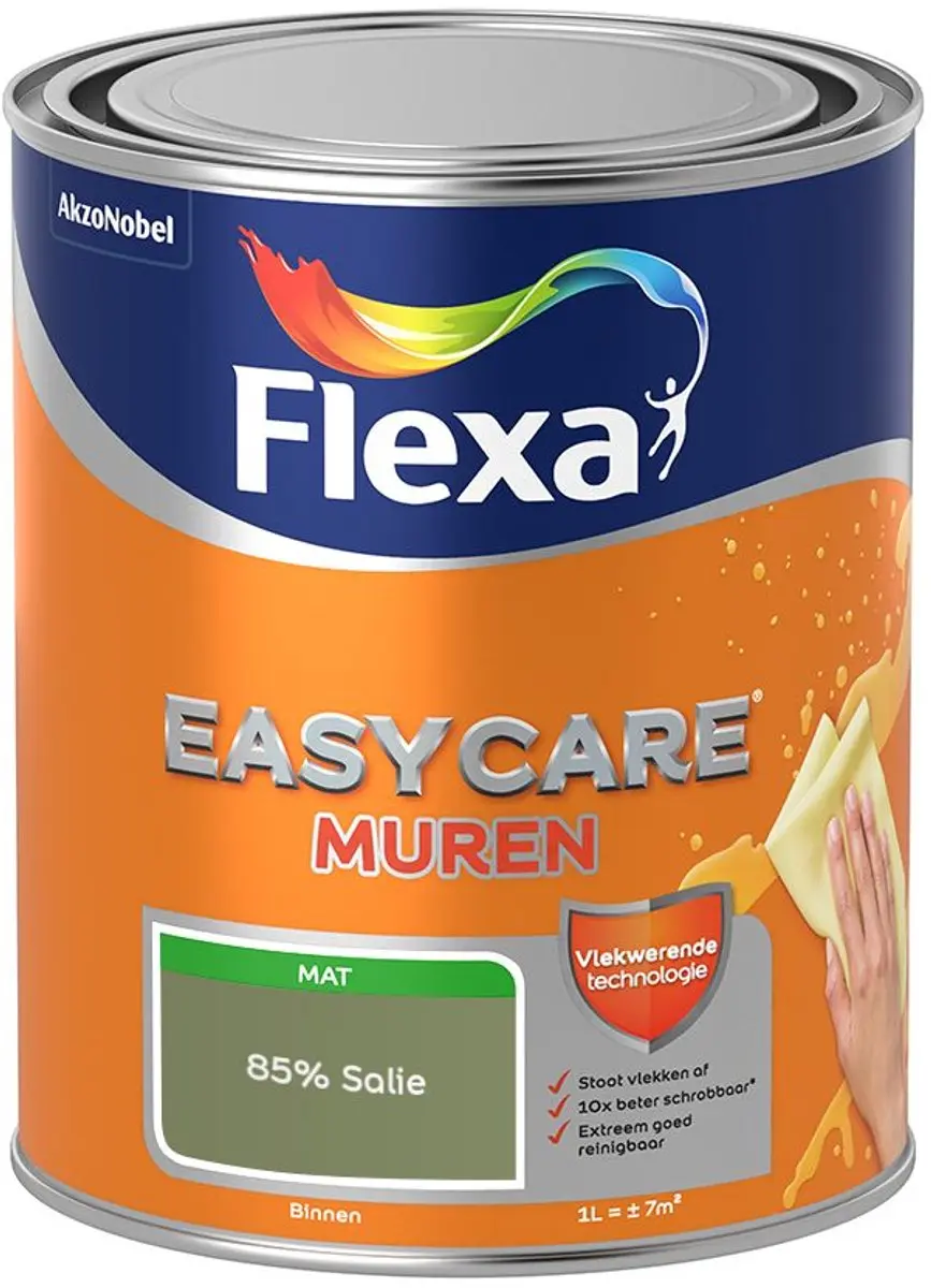 Flexa Easycare Murenverf 85% Salie - 1L