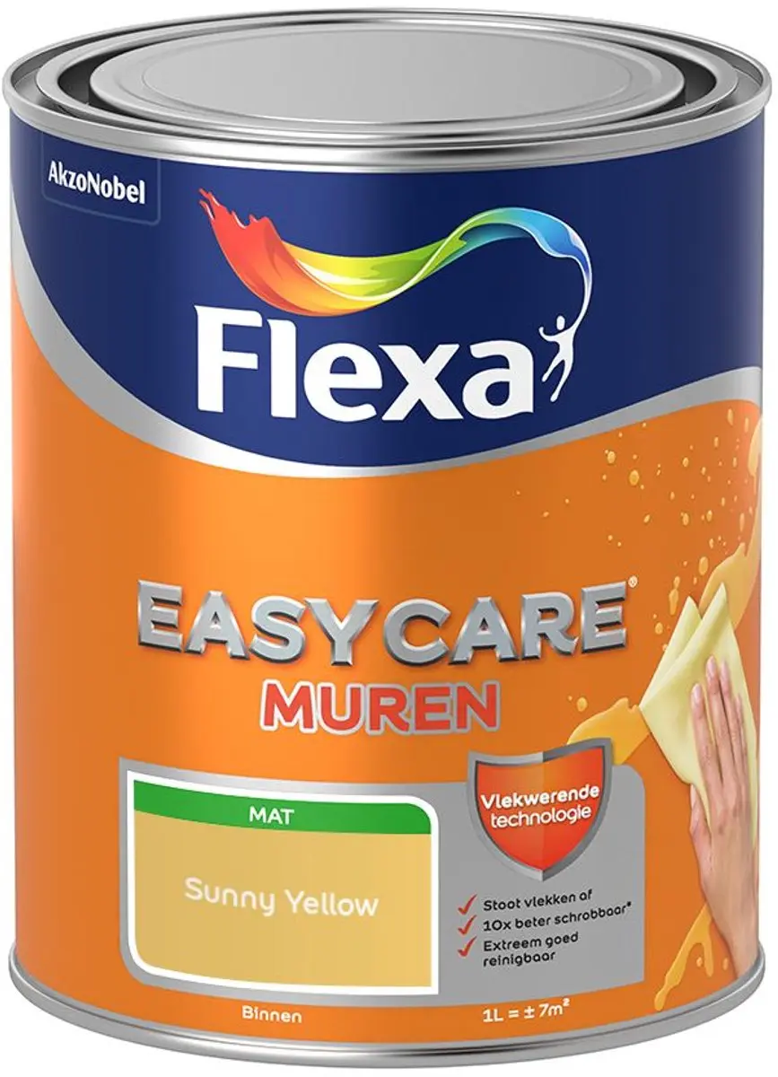 Flexa Easycare Murenverf Sunny Yellow 1L