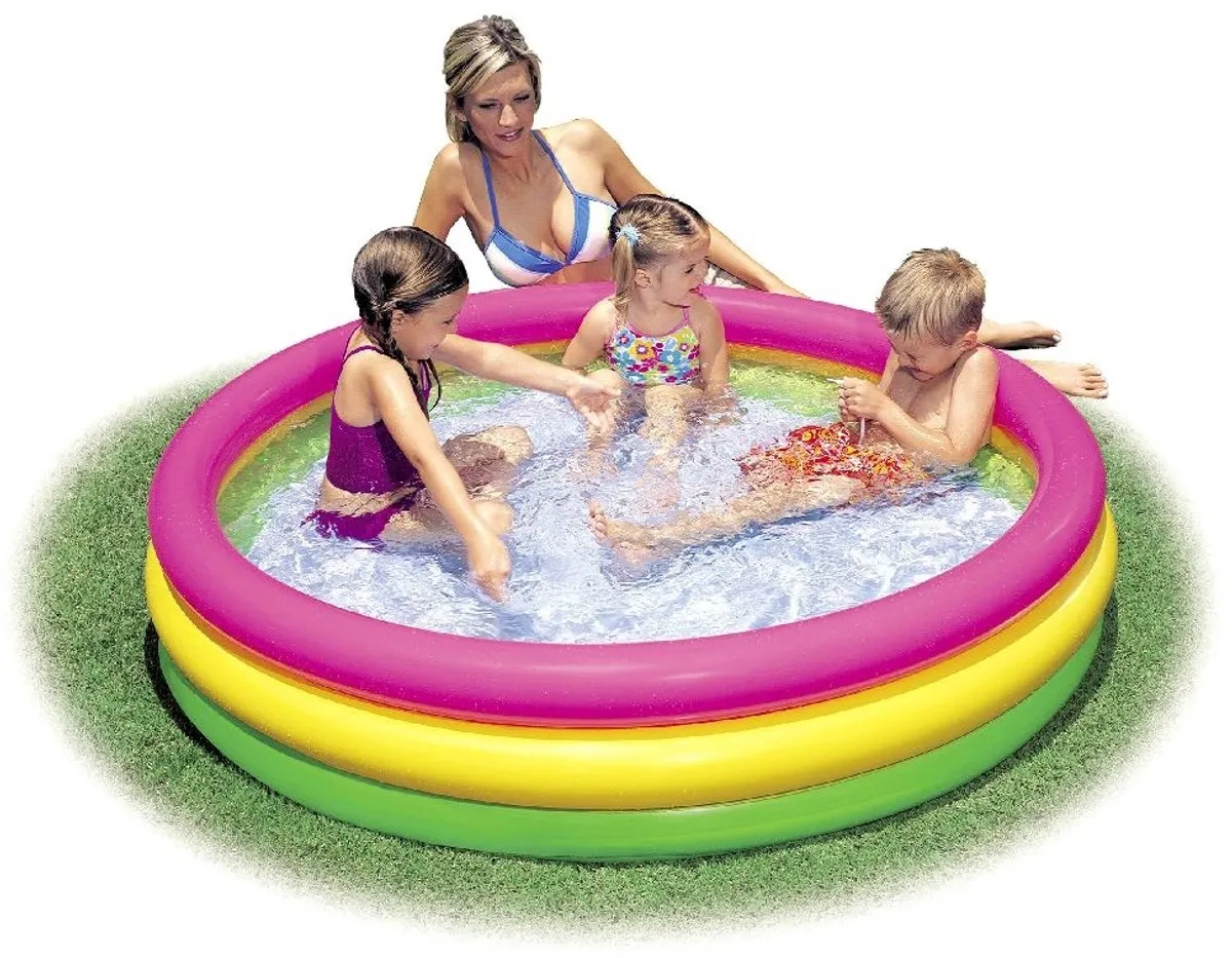 Intex Sunset Glow Opblaaszwembad Ø147cm - 275L - Multicolor - afbeelding 6 van 6