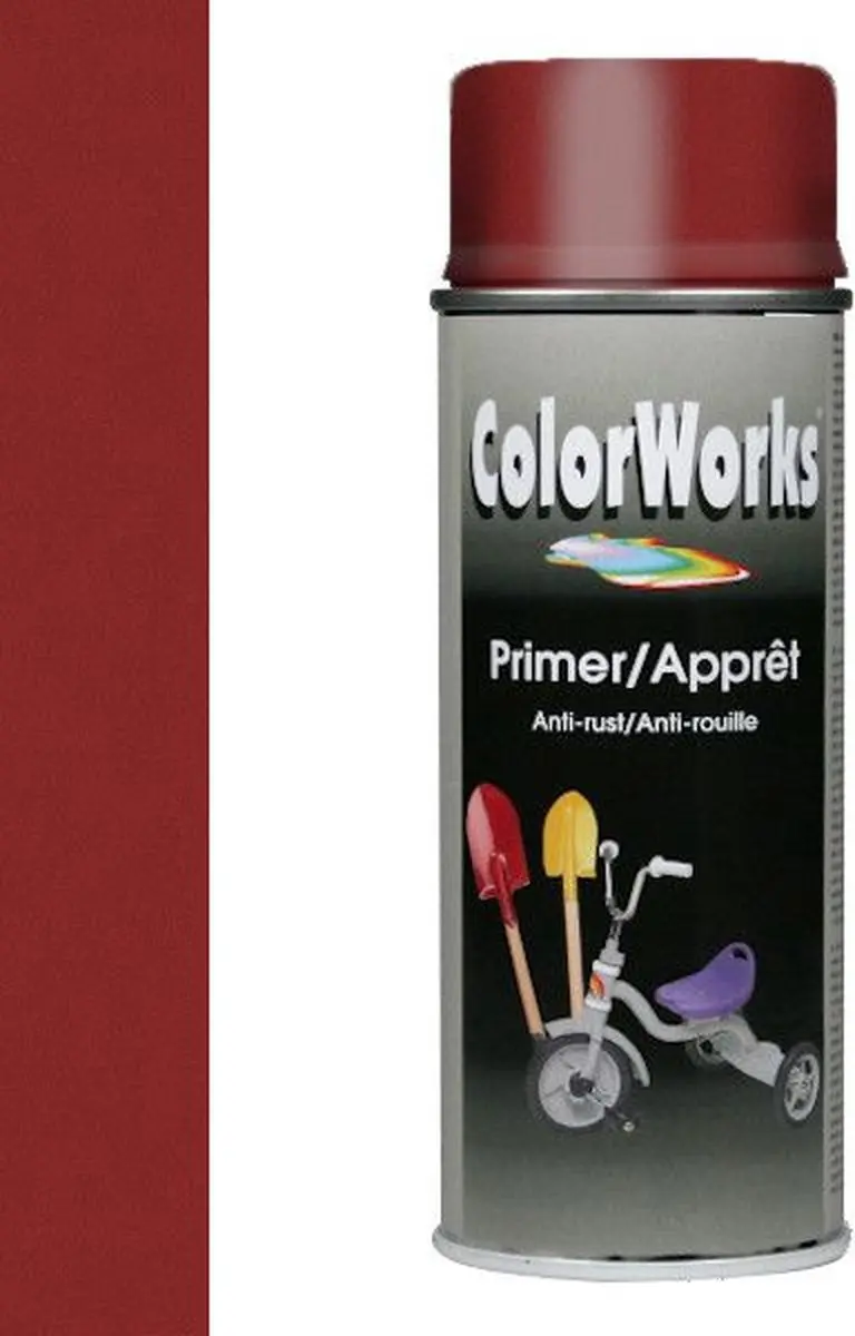 Motip Colorworks Anti-Roest Primer 400ml - Rood
