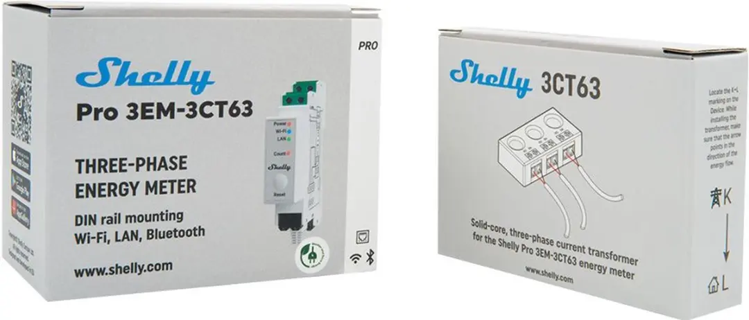 Shelly Pro 3EM-3CT63 Energieverbruikmeter