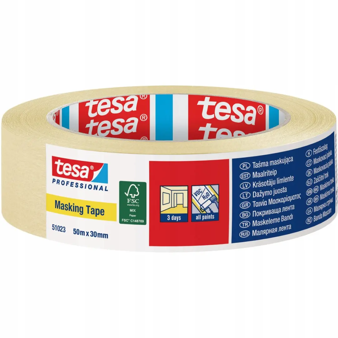 Tesa Papieren Afplaktape 30mm x 50m