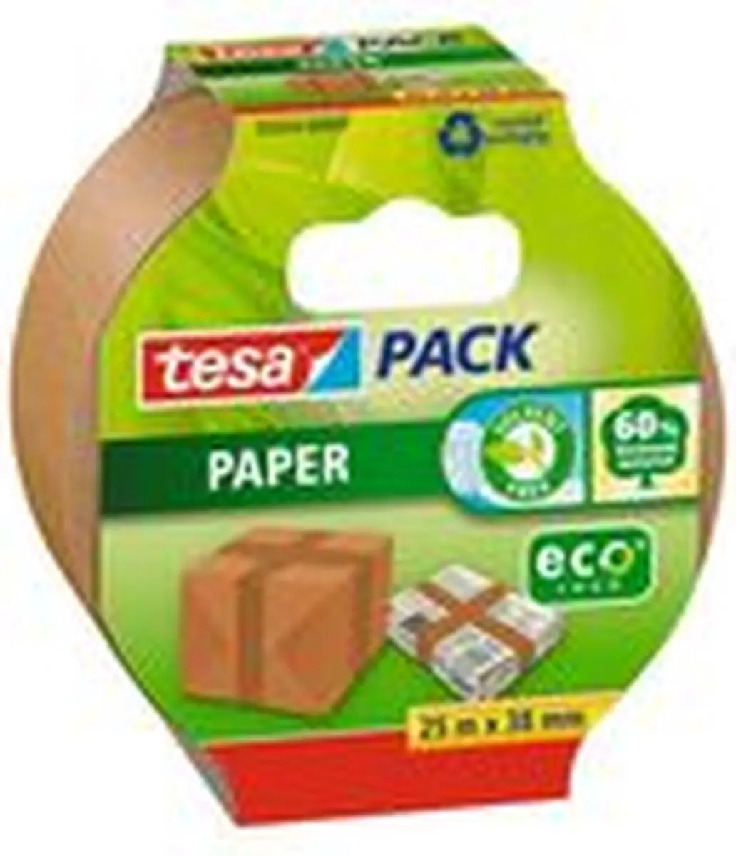 Tesa Verpakkingstape Papier Bruin