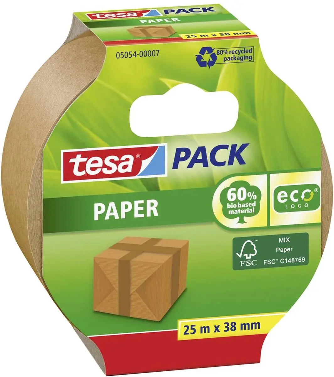 Tesa Verpakkingstape Papier Bruin
