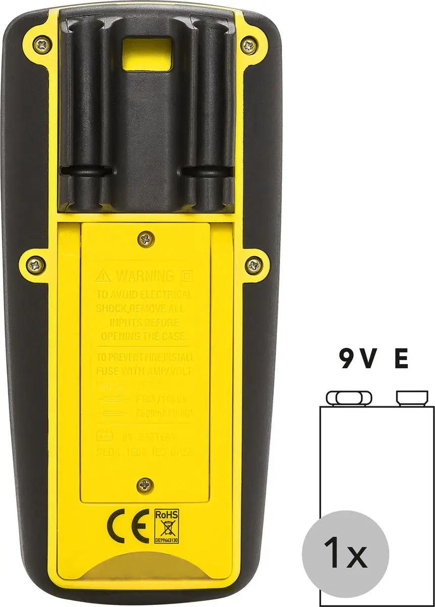 Trotec BE50 Digitale Multimeter - Geel/Zwart