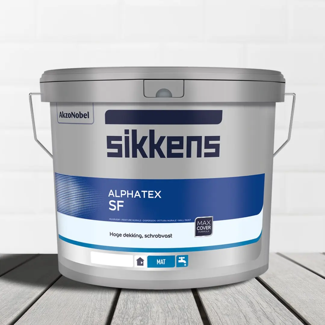 Sikkens Alphatex SF 5L Ral 9010 Houtverf - Wit