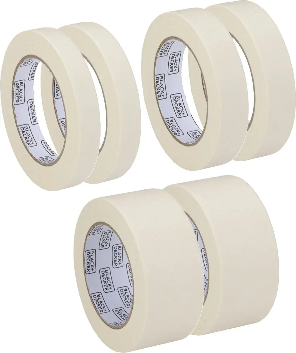 BLACK+DECKER Afplaktape 2x3 Stuks