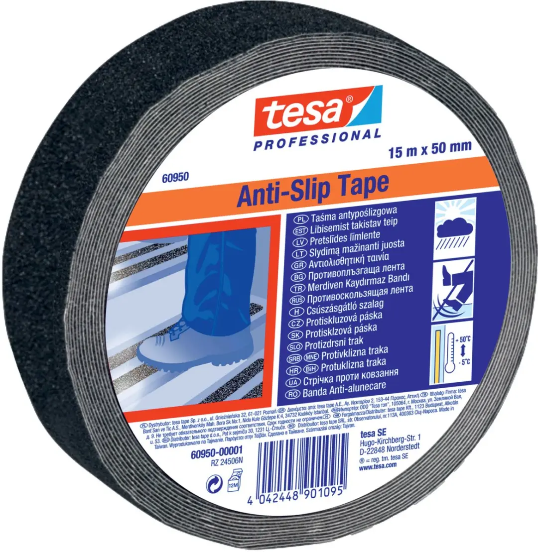 Tesa Antislip Tape 15m x 50mm - 3 Stuks