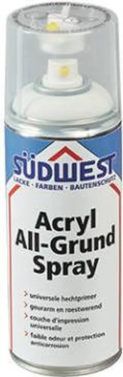 SudWest ACRYL All Grund Spuitbus 400ml - Wit - afbeelding 6 van 6