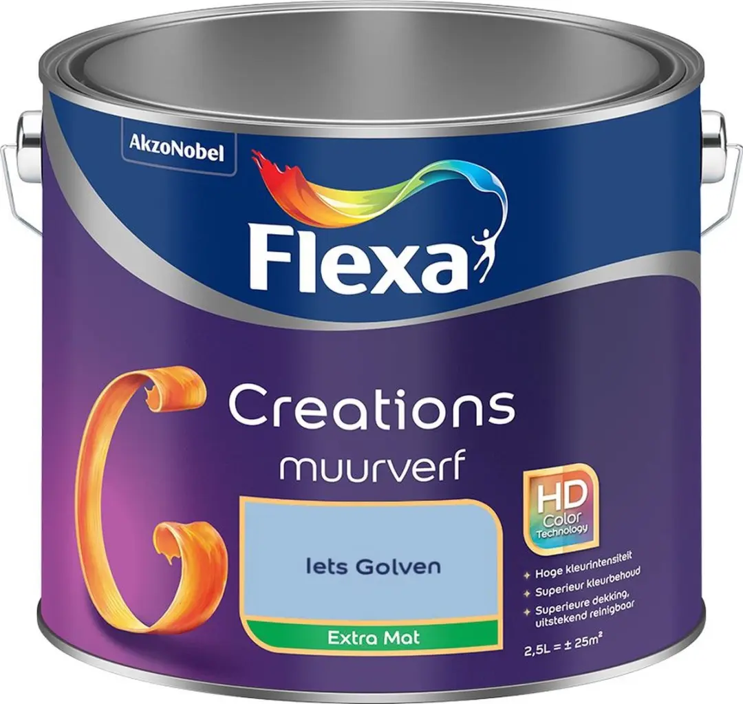 Flexa Creations Muurverf Extra Mat Iets Golven 2,5L